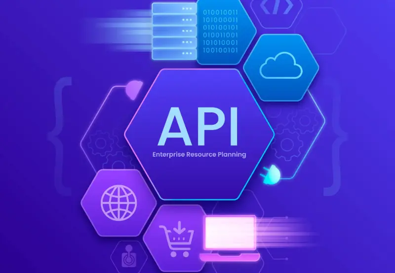 API integration and backend development illustration