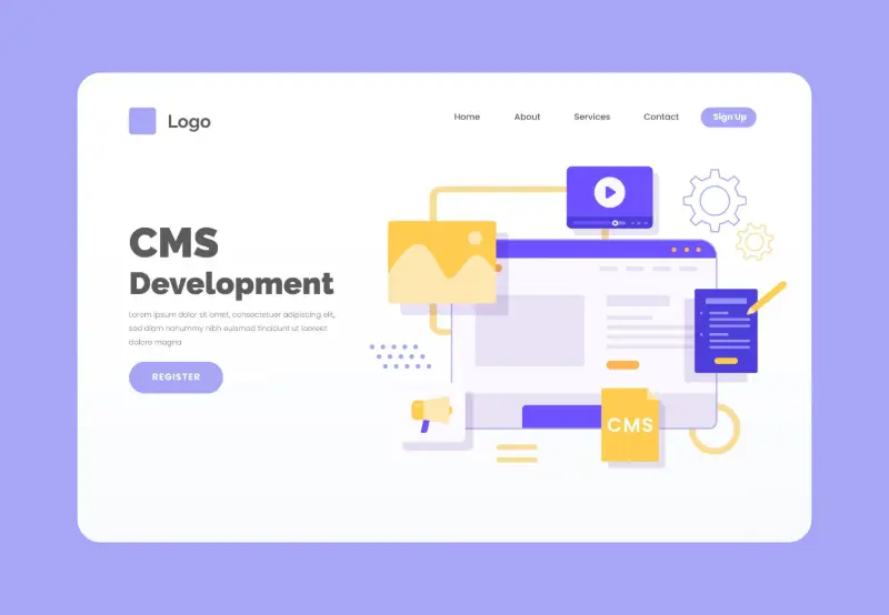 CMS development and customization illustration
