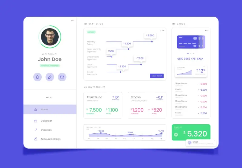 Data analytics and business intelligence illustration